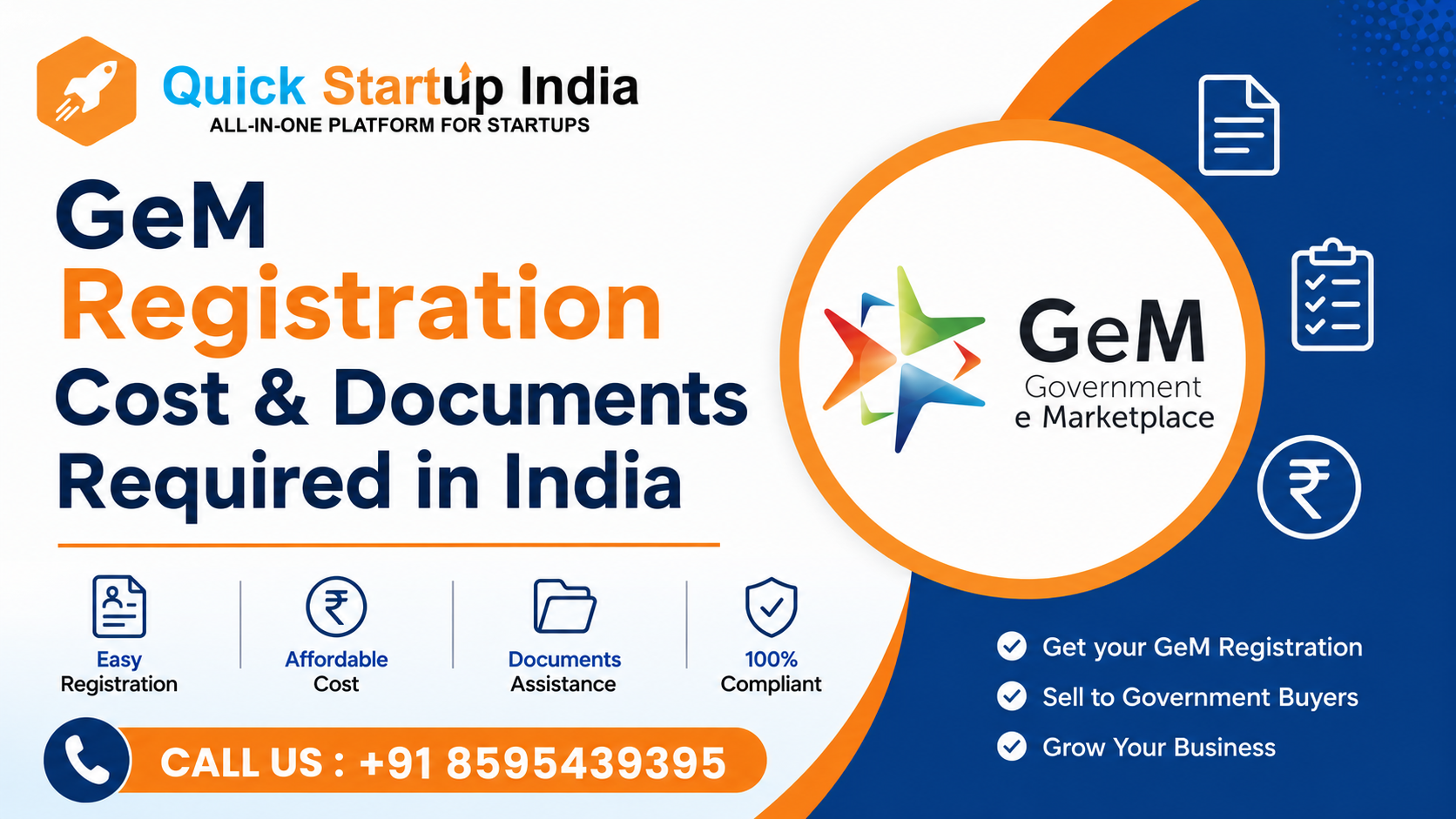 GeM Registration Cost and Documents Required in India