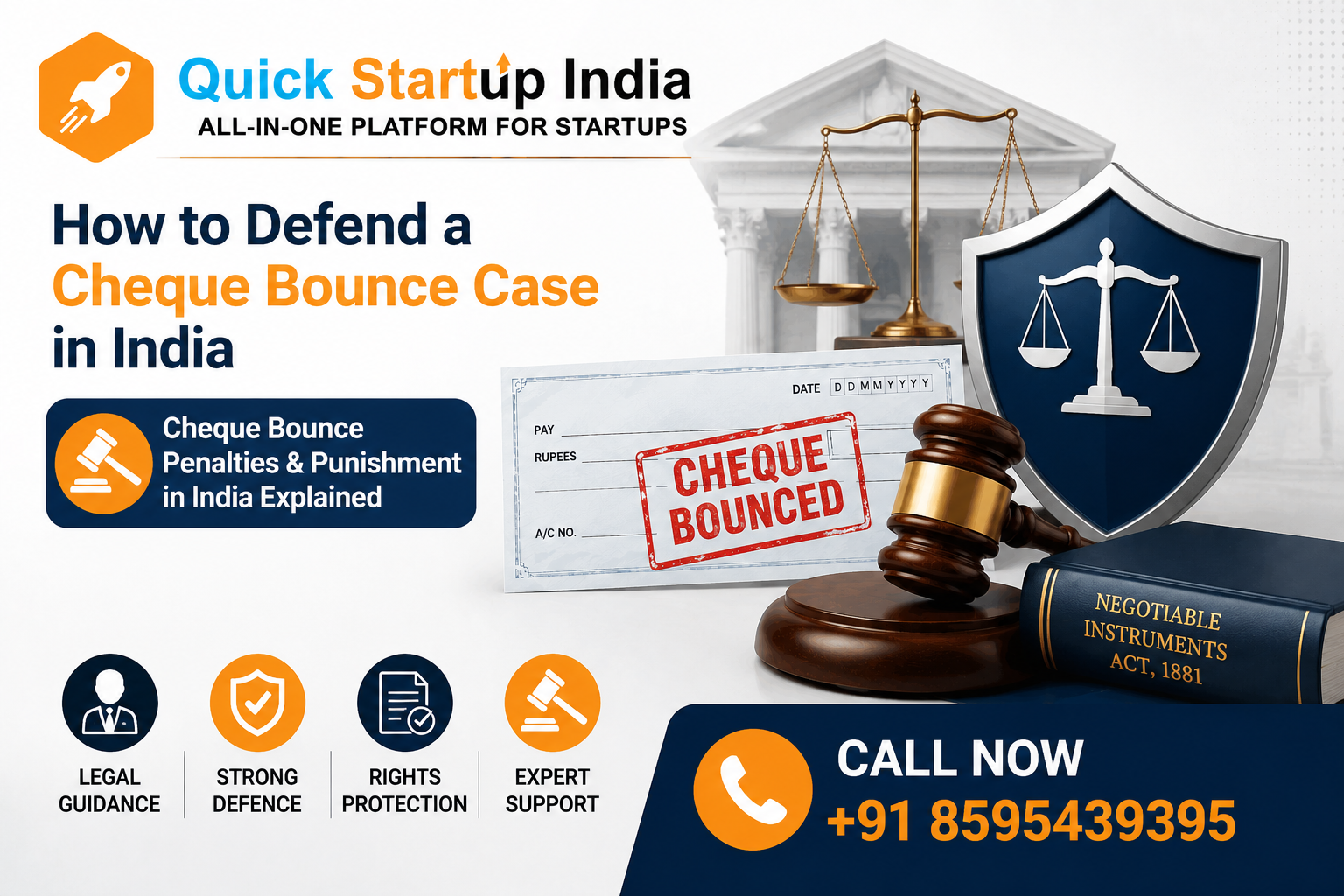 defend cheque bounce