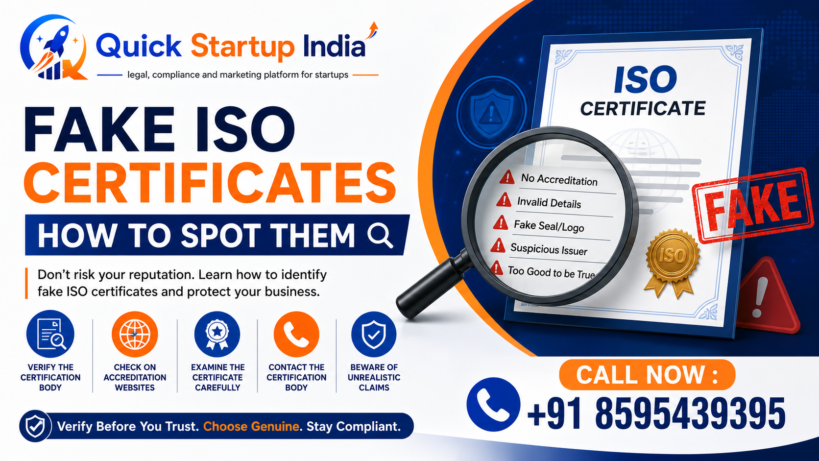 Fake ISO certificates how to spot them
